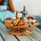 Mesa de Picnic de Madera Portátil – Diseño Plegable para Vino-Serving Trays-Hogar88-Hogar88