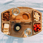 Mesa de Picnic de Madera Portátil – Diseño Plegable para Vino-Serving Trays-Hogar88-Hogar88