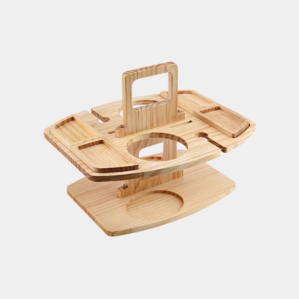 Mesa de Picnic de Madera Portátil – Diseño Plegable para Vino-Serving Trays-Hogar88-Hogar88