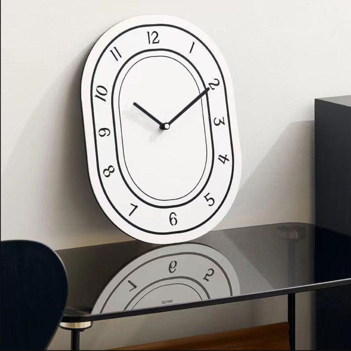 Reloj de Pared Horo - Diseño Minimalista Europeo en Acrílico Color Crema-Wall Clocks-Hogar88