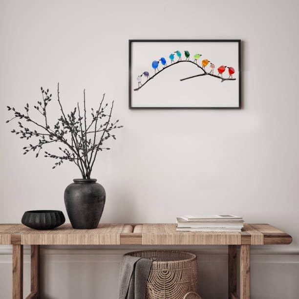 Pájaros de Cristal Marinos – Arte Decorativo de Vidrio Recuperado-Sculptures & Statues-Hogar88-Hogar88