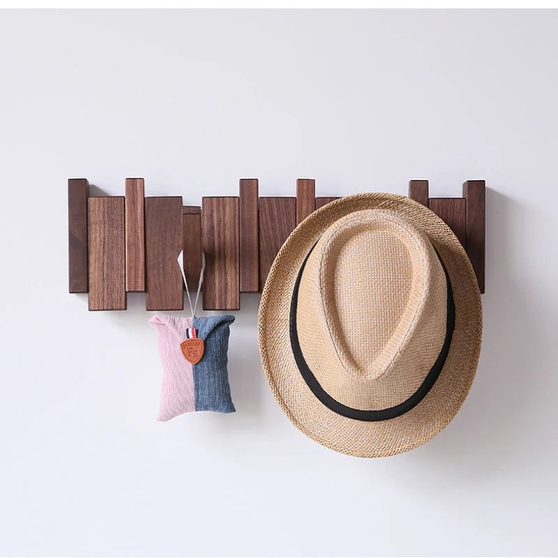 Perchero de Pared de Madera – Diseño de Teclas de Piano para Organización y Decoración-Coat & Hat Racks-Hogar88-Hogar88