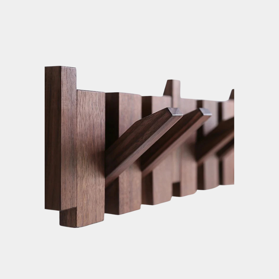 Perchero de Pared de Madera – Diseño de Teclas de Piano para Organización y Decoración-Coat & Hat Racks-Hogar88-Hogar88