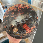 Placa Acrílica de Bruja – Decoración Colgante para Halloween-Decorative Plaques-Hogar88-Hogar88