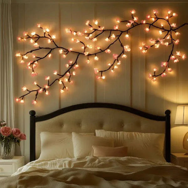 Rama Decorativa LED de Sauce – Iluminación Cálida Natural Interior-Artificial Non-Flowering Plants-Hogar88-Hogar88