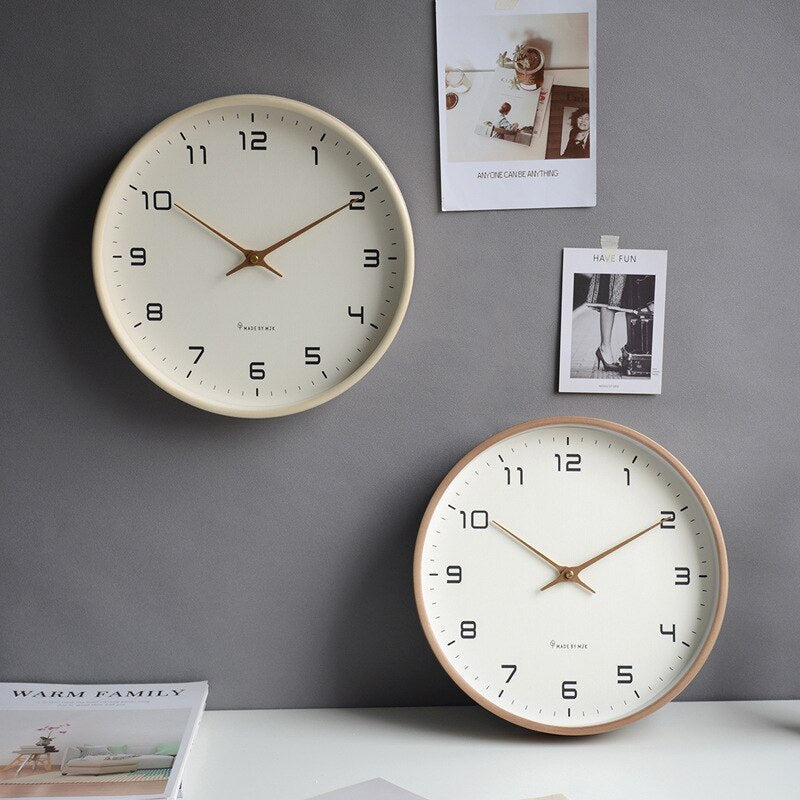Reloj de Pared Minimalista Nórdico Moderno Grande – Silencioso y Decorativo-Wall clock-Hogar88-Hogar88