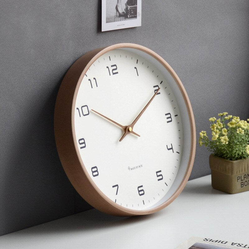 Reloj de Pared Minimalista Nórdico Moderno Grande – Silencioso y Decorativo-Wall clock-Hogar88-Hogar88