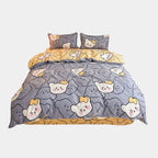 Ropa de Cama con Estampado de Animales Adorables – Suave, Acogedora y Divertida-Home & Garden-Hogar88-Beer A-150 cm x 200 cm 3 unidades-Hogar88
