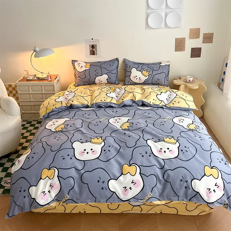 Ropa de Cama con Estampado de Animales Adorables – Suave, Acogedora y Divertida-Home & Garden-Hogar88-Hogar88