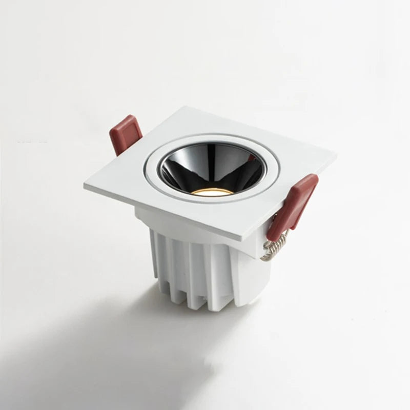 Spot LED Encastrable Cuadrado – Iluminación Regulable y Moderna-Ceiling Light Fixtures-Hogar88-Blanco-1 cabezal-7W-Hogar88