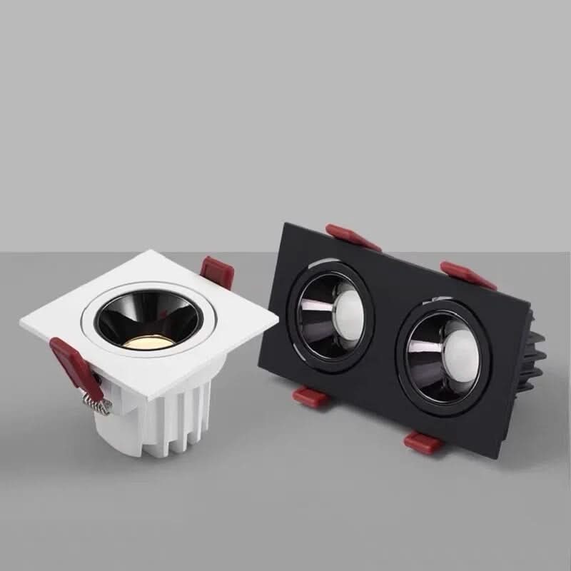 Spot LED Encastrable Cuadrado – Iluminación Regulable y Moderna-Ceiling Light Fixtures-Hogar88-Hogar88