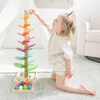 Torre Arcoíris de Madera – Juego Sensorial con Bolas-Activity Toys-Hogar88-Hogar88