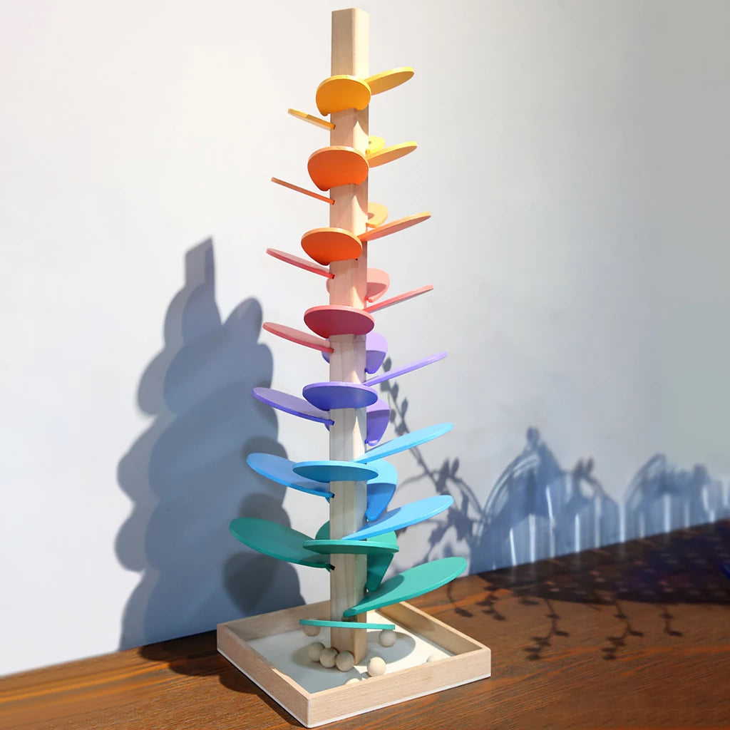 Torre Arcoíris de Madera – Juego Sensorial con Bolas-Activity Toys-Hogar88-Hogar88