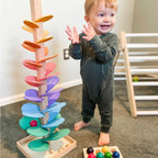 Torre Arcoíris de Madera – Juego Sensorial con Bolas-Activity Toys-Hogar88-Hogar88