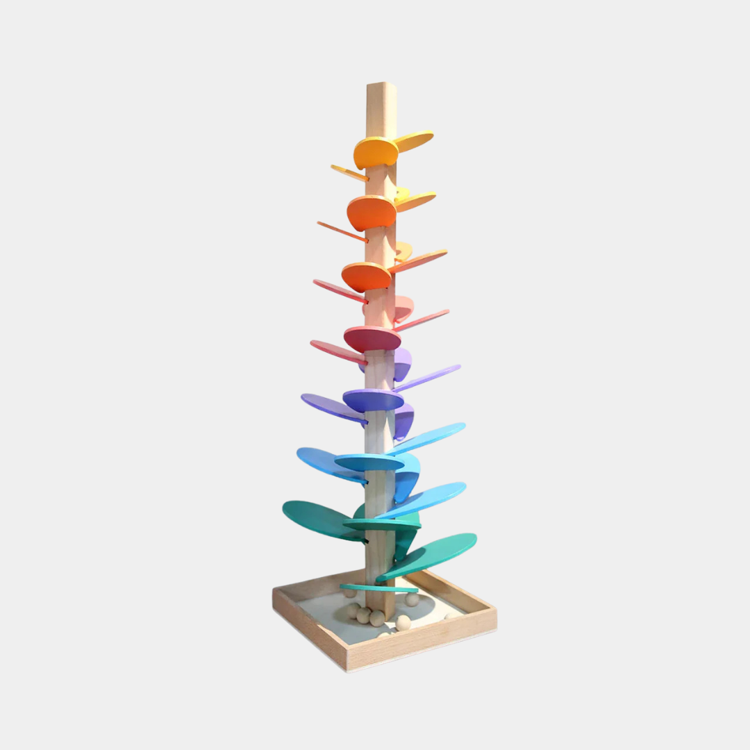 Torre Arcoíris de Madera – Juego Sensorial con Bolas-Activity Toys-Hogar88-Hogar88